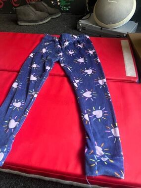 Cat & Jack Navy Leggings with Pink Heart Sunbursts